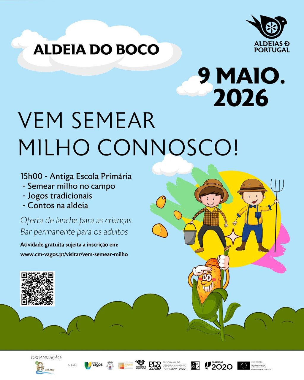 Vem semear milho connosco
